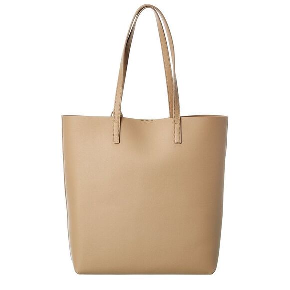 Saint Laurent North/South Medium Leather Shopper Tote - Picture 2 of 3